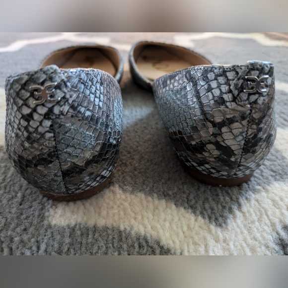 Sam Edelman Snake Print "Rodney " D'orsay Flats - Picture 7 of 11